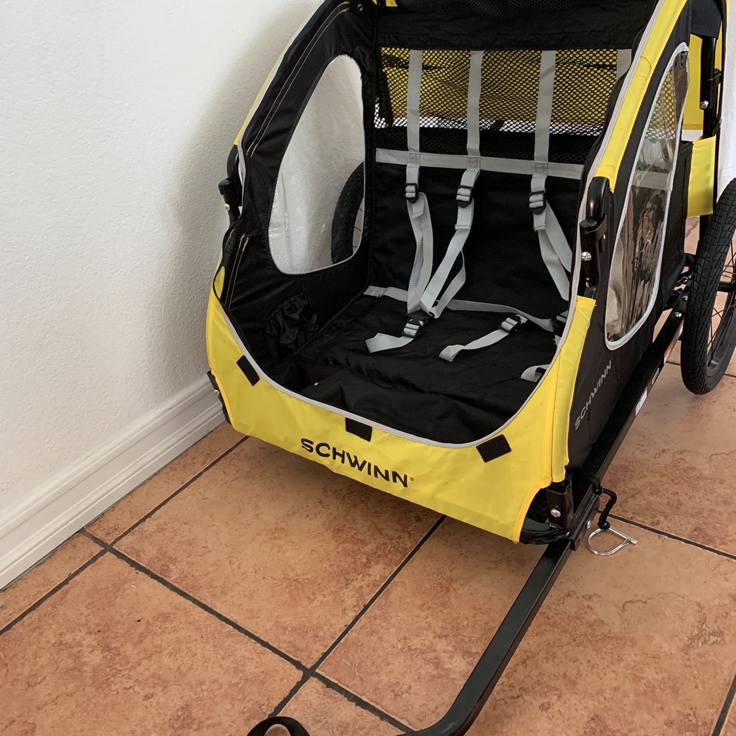 SCHWINN PRESCOTT Bike Trailer Everything Works- Ages 1+ Max Weight