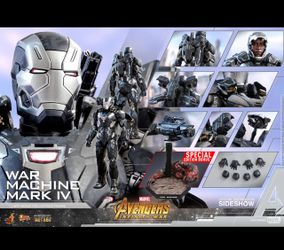 Sideshow Exclusive 1/6 Hot Toys War Machine Mark IV Avengers Infinity War NEW