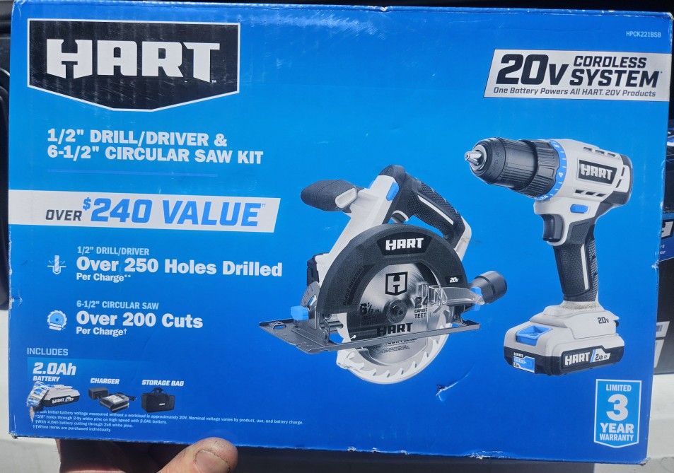HART 2 TOOL COMBO