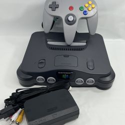 Authentic Nintendo 64 Console Gray Clean, Tested & Fully Functional Region Free