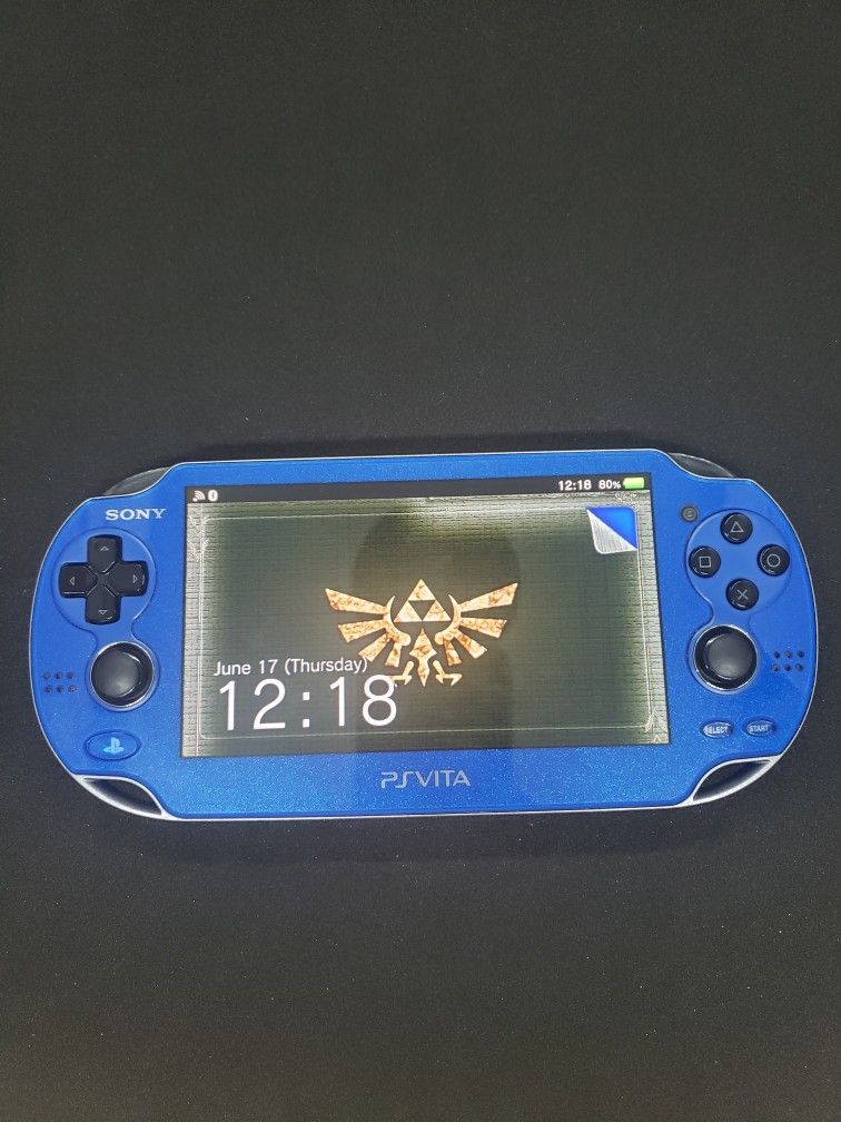 BLUE CUSTOM THEME PS VITA w/ TONS OF GAMES (Message for Details)- I customize for switch +psp+psvita