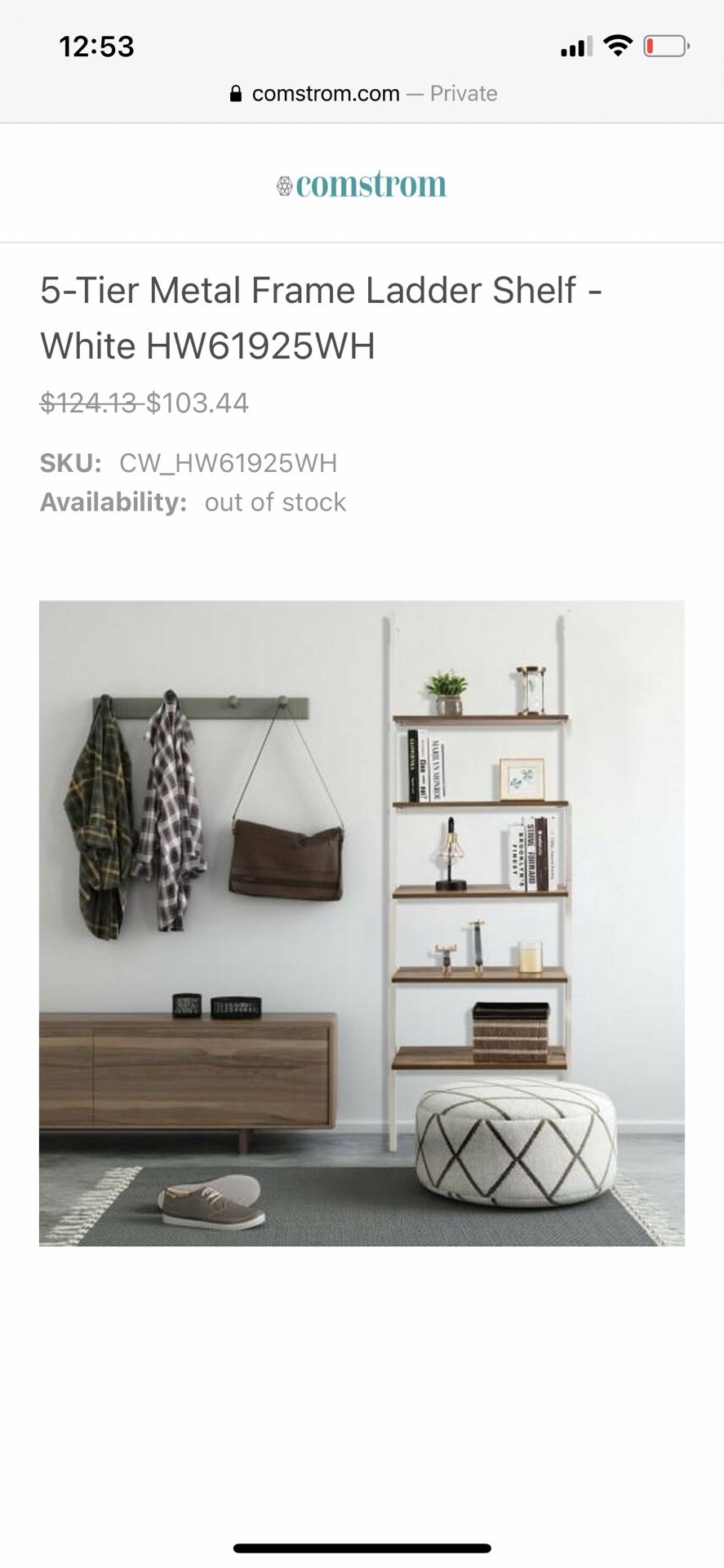 Ladder Shelf
