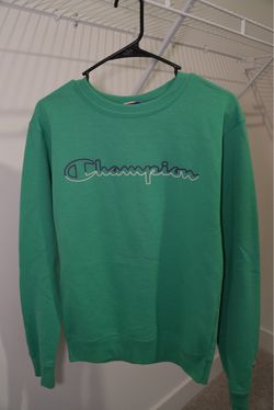 Champion Green Logo Crewneck Sweatshirt – Size S