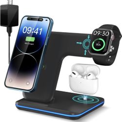 3 in 1 Wireless Charging Station