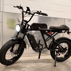 750 Watt Dual Battery Electric Ebike, 26ah Total Amp Batteries (Removable), 80 Mile Distance(short Seat)