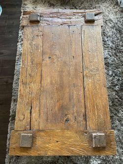 Antique Solid Wood Rustic Coffee Table