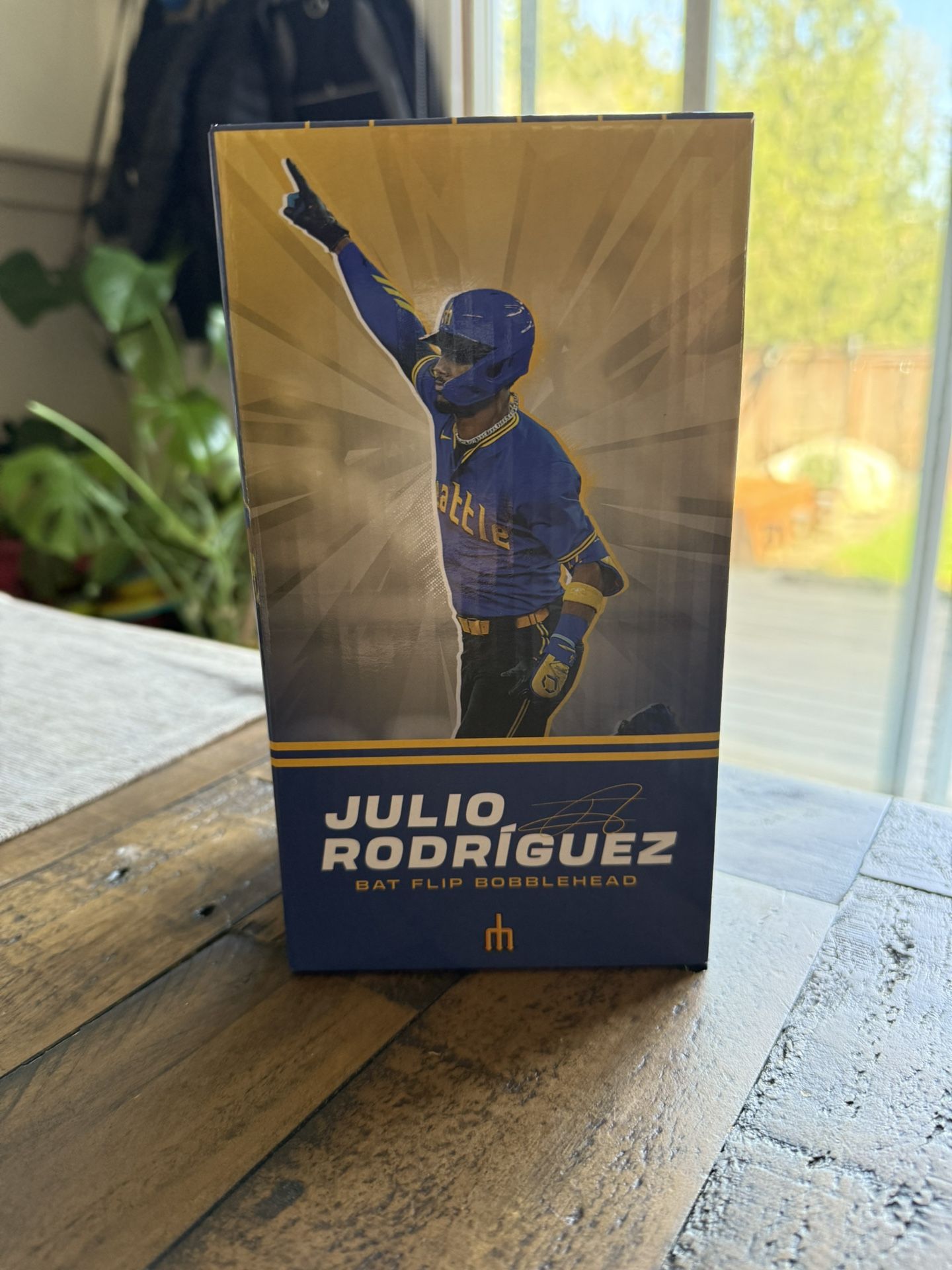 Julio Rodriguez Bat Flip Bobble head NEW