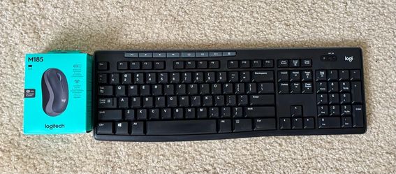 Logitech Keyboard and M185 Wireless Mouse