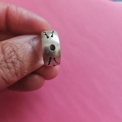 925 Vintage Ring With Art 