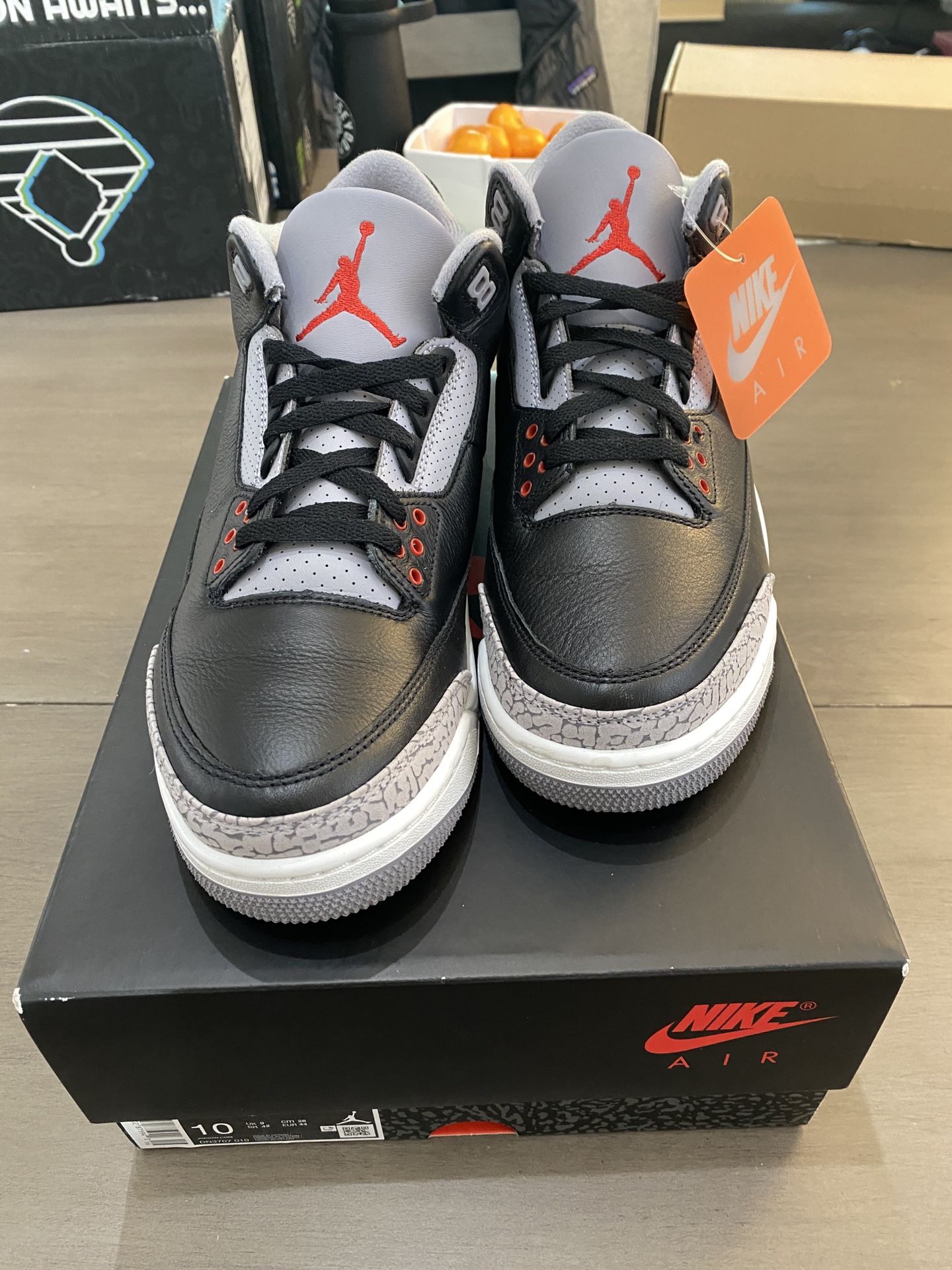 Jordan 3 Retro Black Cement Size 10