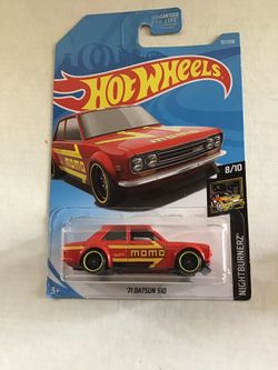 Hot Wheels 2019 Series 71 Datsun 510. (MOMO)