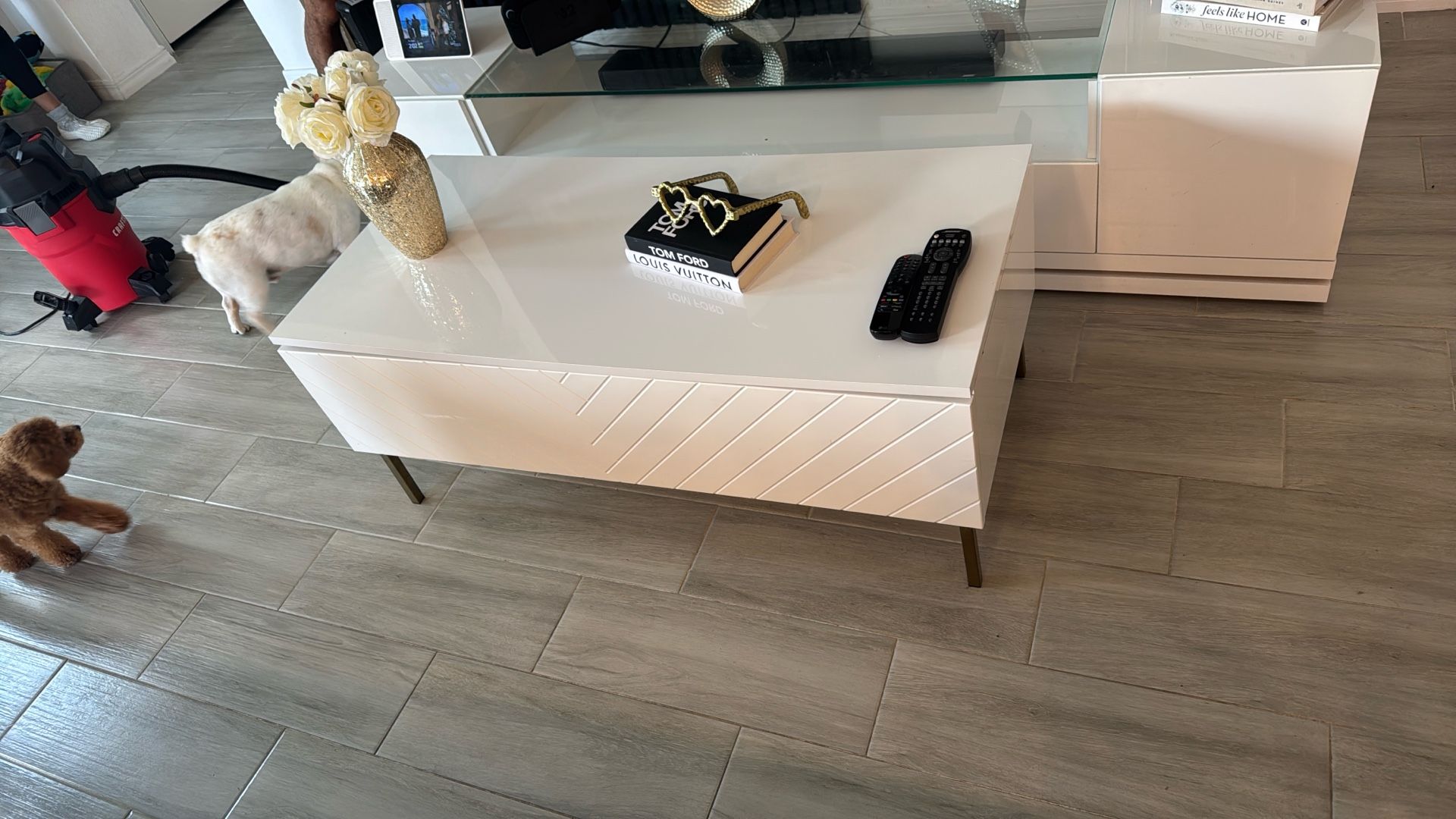 White coffee table