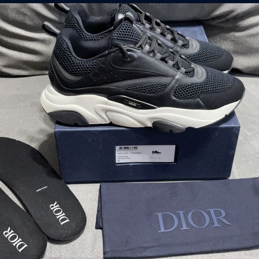 Christian Dior B22 Black White Sneakers 3SN231ZHM_H960 Trainers