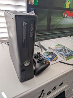 Xbox 360 Slim Console with Controller and Games