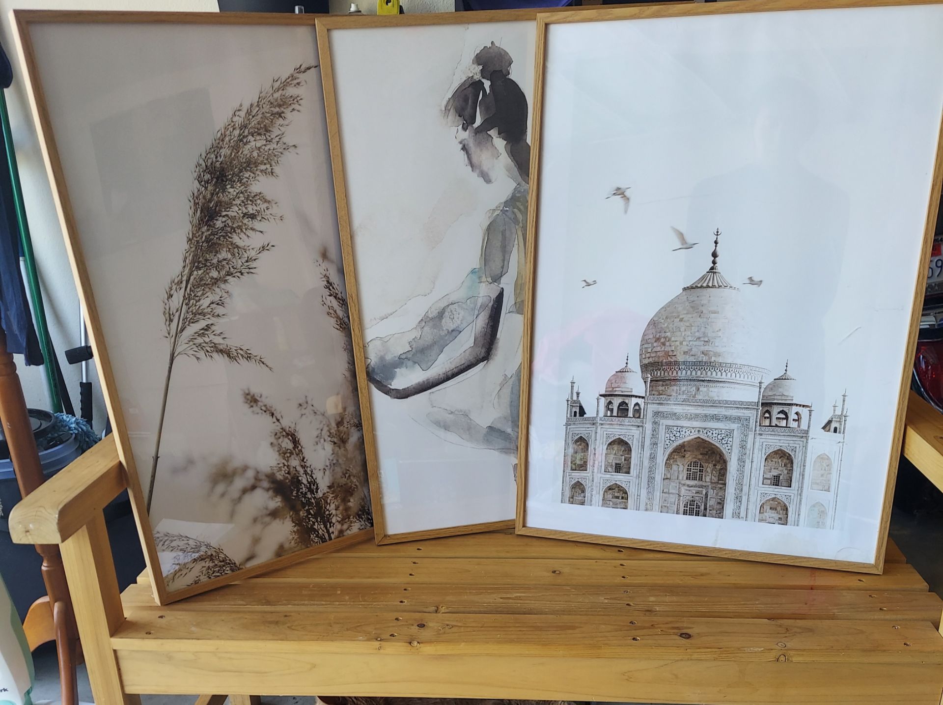 3 Large Wooden Frames