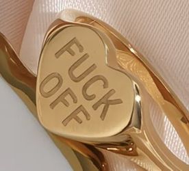 Great Quality Fuck Off Rings Size 6.5