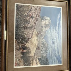 B Herd Framed With. Certificate Of Authenticity “el Captain In The West”