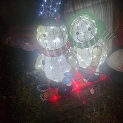 Price Is Firm.. To Light Up Skiing Snowman