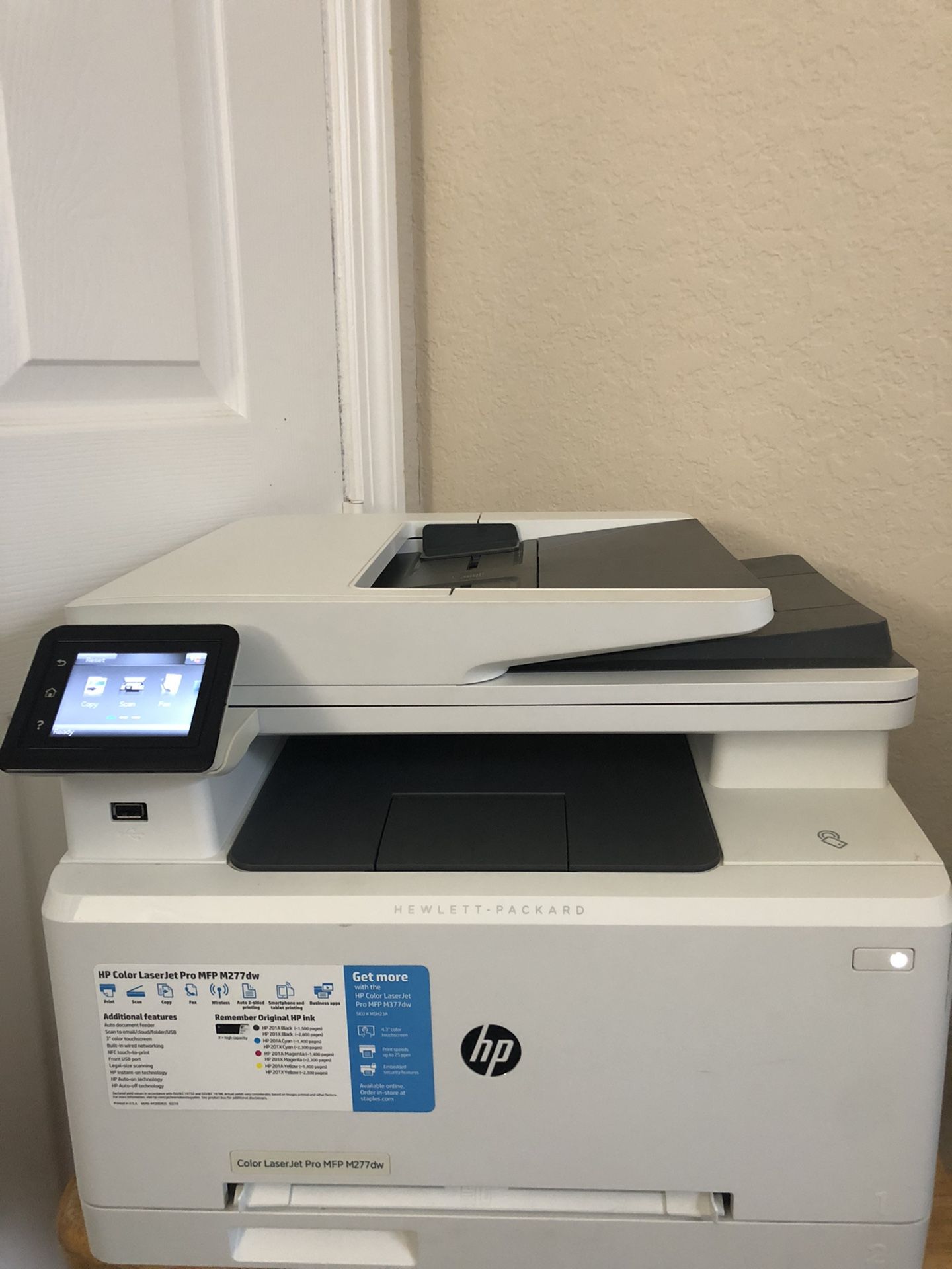 HP Color LaserJet Pro MFP M277dw color laser multifunction printer