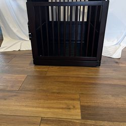 Richell Wooden End Table Dog Crate