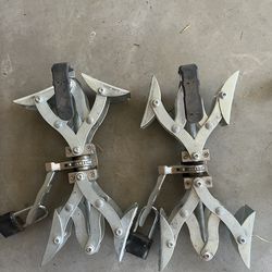 Rv wheel chock stabilizers with combo locks