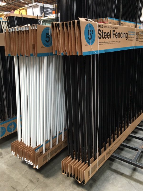 Wrought iron steel fence panels 5'x8'