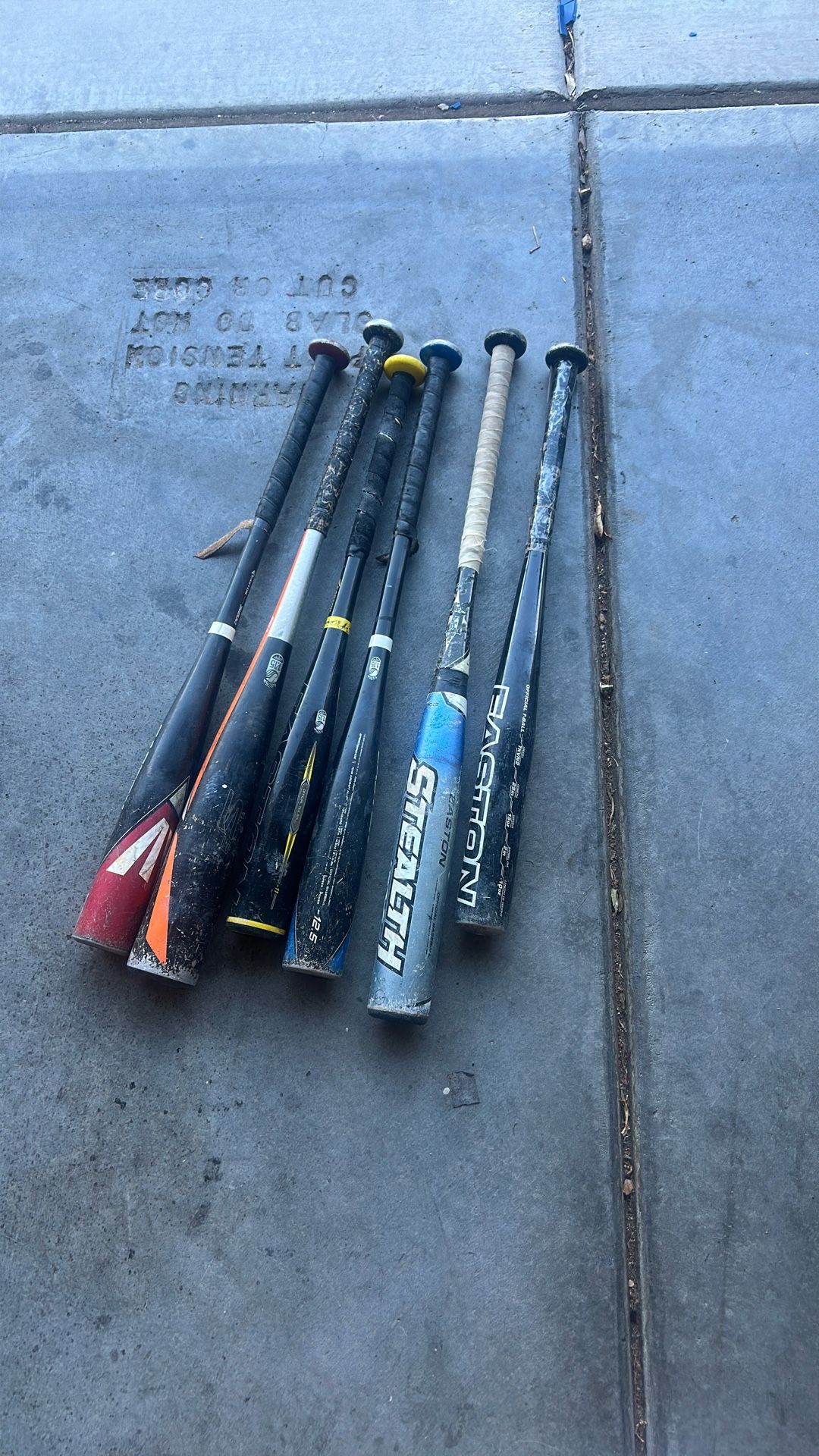 Variety Of Baseball Bats
