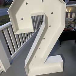 Number 2 Wood Decorations Rent 