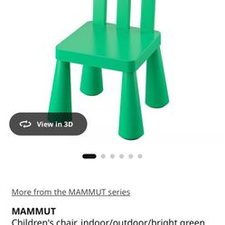 Ikea Children's chair Green - New