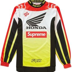 SUPREME HONDA FOX RACING MOTO JERSEY Sz LARGE