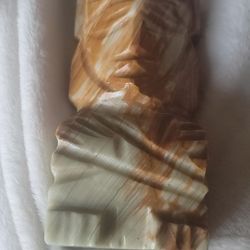 Marble Soapstone Carved Totem Paperweight 
