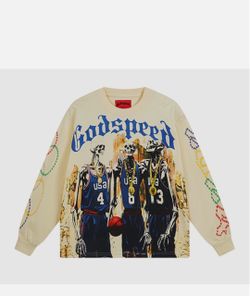 Godspeed USA Skeleton Basketball Long Sleeve Tee