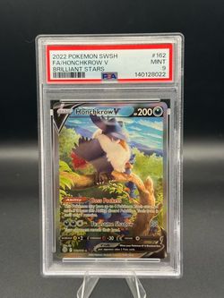 Honchkrow V 162/172 Brilliant Stars PSA 9 Pokemon