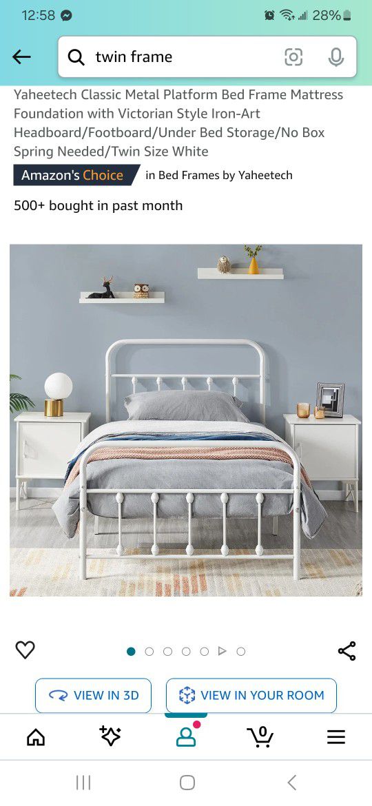 Twin Bed Frame Barely Used