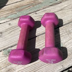 $6 Two matching 3 lbs weights. Originally purchased from target.