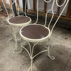 Two Antique Bistro Chairs