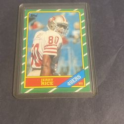 Jerry Rice Rookie 1986 Topps #161