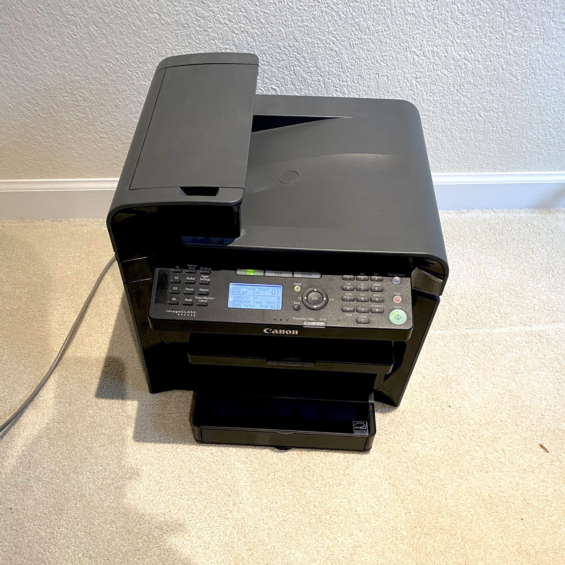 Canon imageCLASS MF4450 Laser Multifunction Printer And Bulk Scanning + Additional Ink Cartridge. (new $350+)