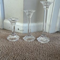 Three-Piece Candlestick Set