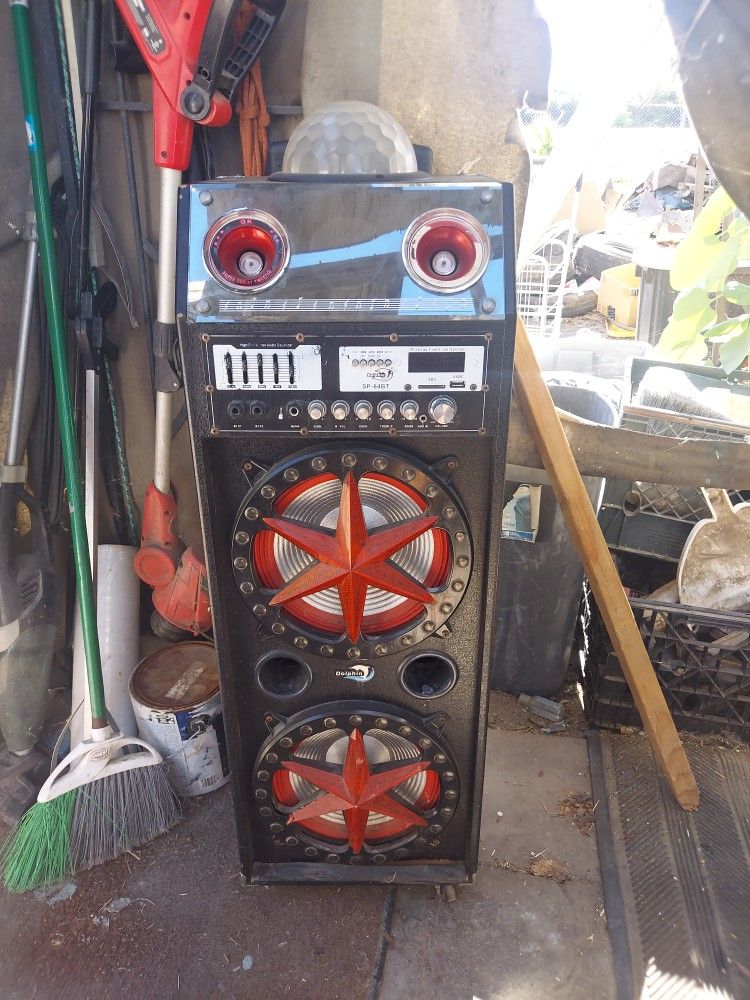 DOLPHIN SP-64BT PORTABLE PARTY SPEAKER $50.00
