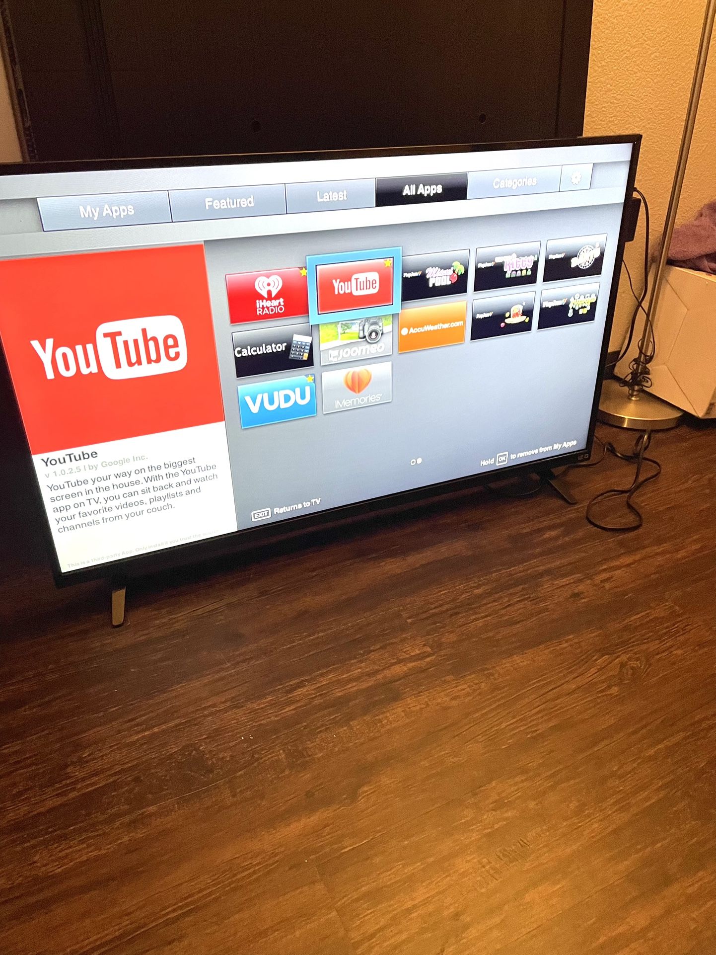 43”Vizio HD 1080p Smart Wifi 