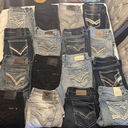 Mens NWOT 34 Salvage and buckle black jeans