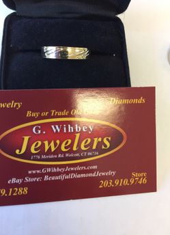 10 Kt real gold wedding band