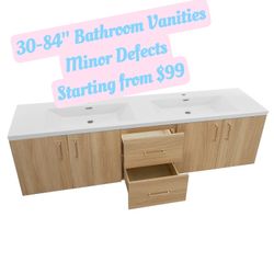 Big Bathroom Vanities 30-84'':Small Damage, Huge Savings! 11。151
