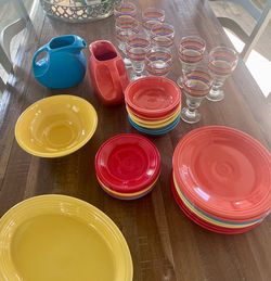 Fiesta Dishes and Goblets