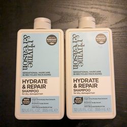 2 X Rhyme & Reason Hydrate & Repair Shampoo - 12 fl oz Each