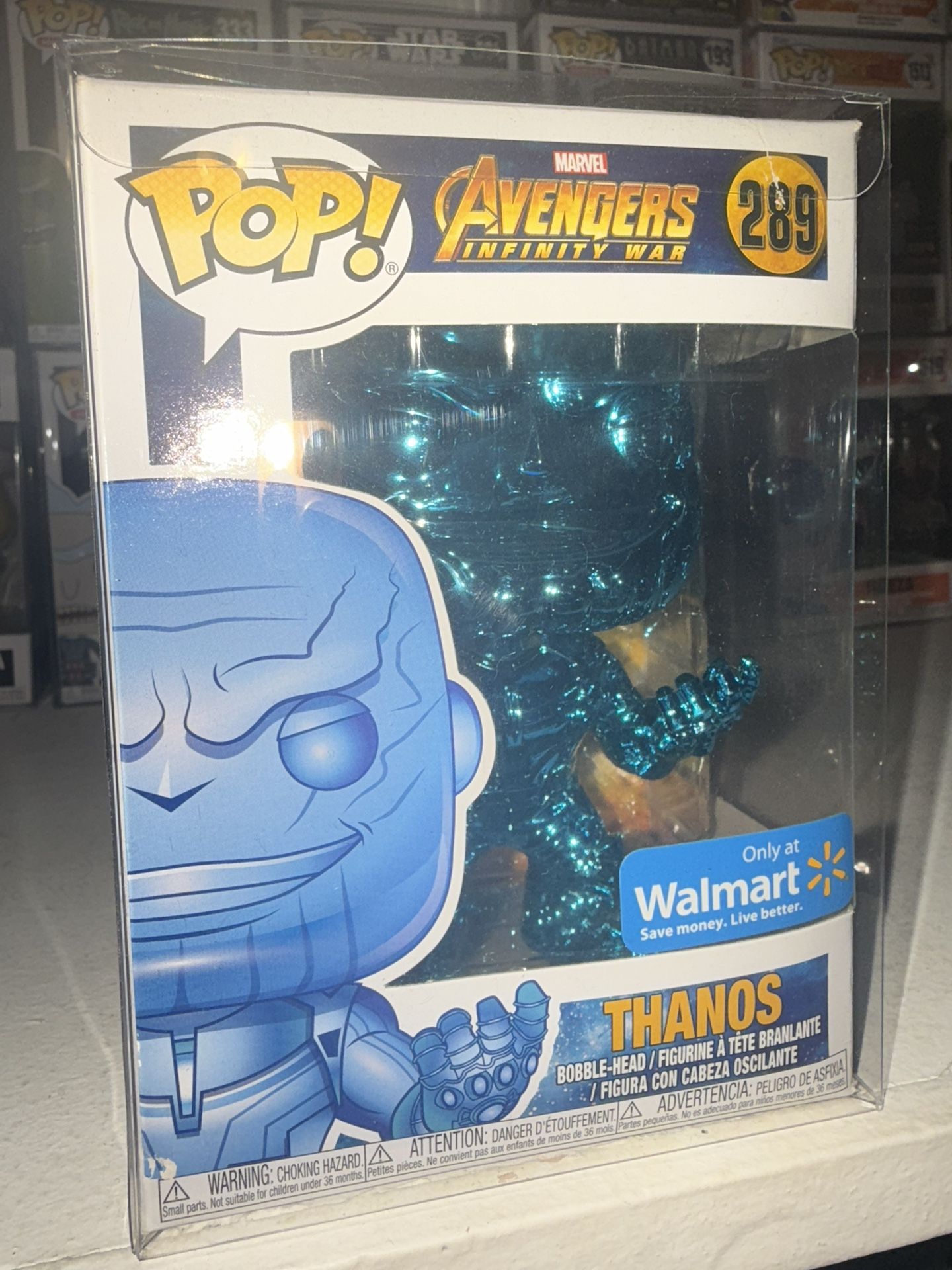 thanos blue chrome #289 funko pop