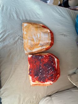 Costume peanut butter and jelly head costume