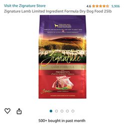 Free Zignature Limited Ingredients Lamb Dog Food