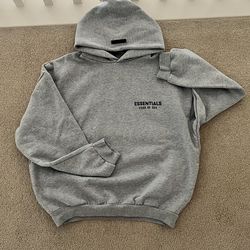Fear of God Essentials FW24 Fleece Hoodie Light Heather Grey